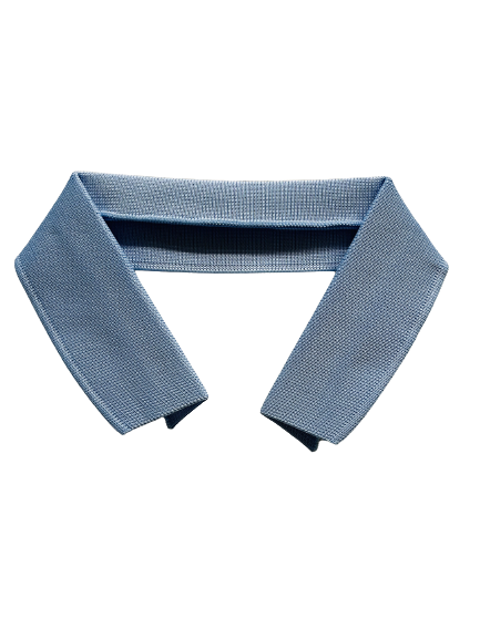 Col pour polo bleu ciel