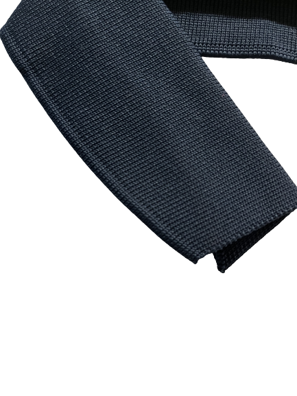 Col pour polo bleu marine zoom