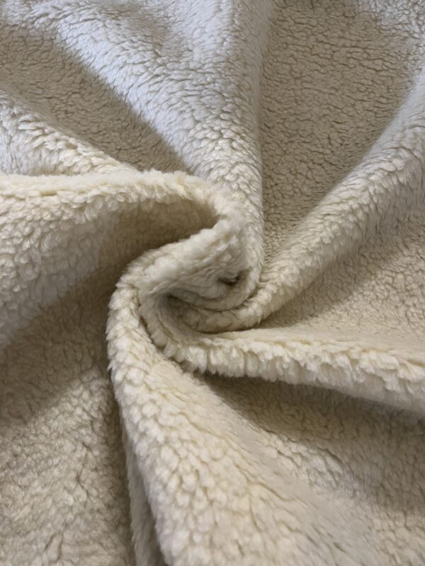 Tissu sherpa écru