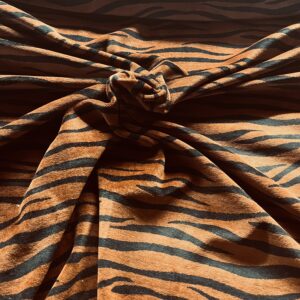Tissu velours tigre