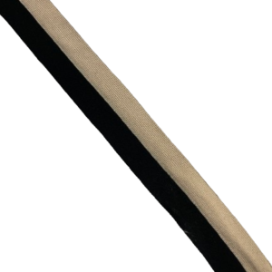 Bande intarsia beige et noire