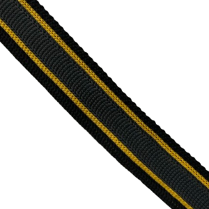 Bande intarsia grise, jaune et noire