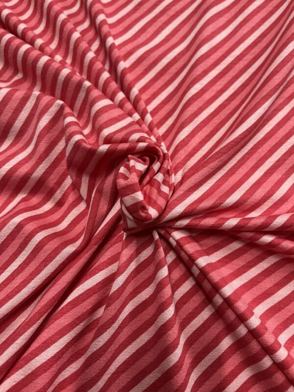 Jersey rayé rose coupon