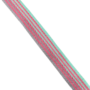 Bande intarsia rose, bleu, lilas