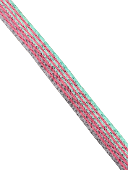 Bande intarsia rose, bleu, lilas